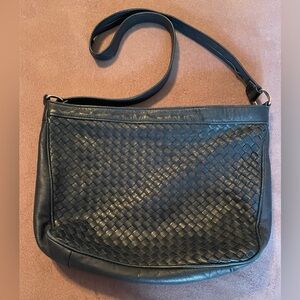 Vintage Ganson Navy Woven Shoulder Bag *See Description*